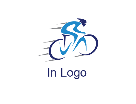 figure cycling for sports logo