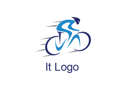 figure cycling for sports logo
