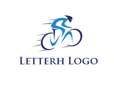 figure cycling for sports logo