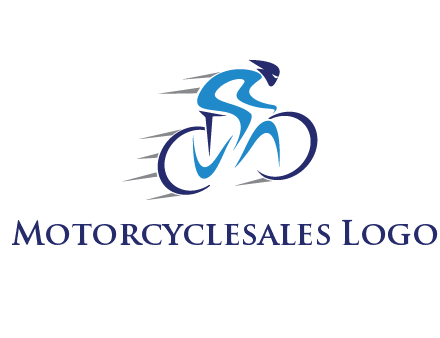 figure cycling for sports logo