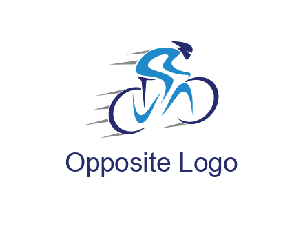 figure cycling for sports logo