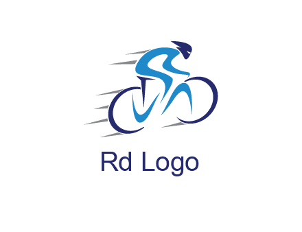 figure cycling for sports logo