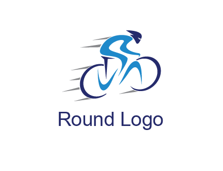 figure cycling for sports logo