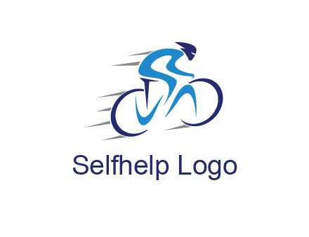 figure cycling for sports logo