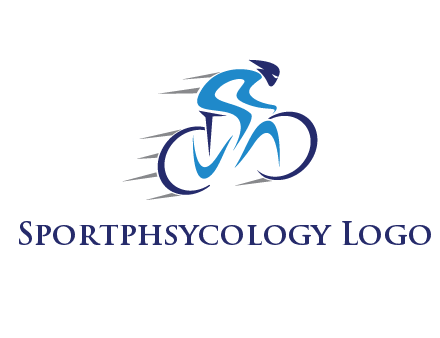 figure cycling for sports logo