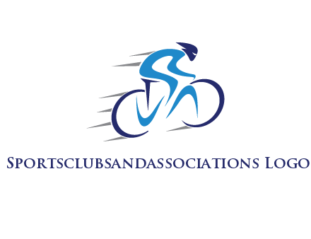 figure cycling for sports logo