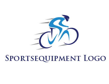 figure cycling for sports logo