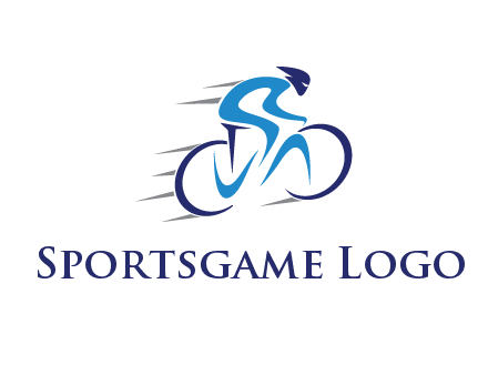 figure cycling for sports logo