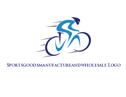 figure cycling for sports logo