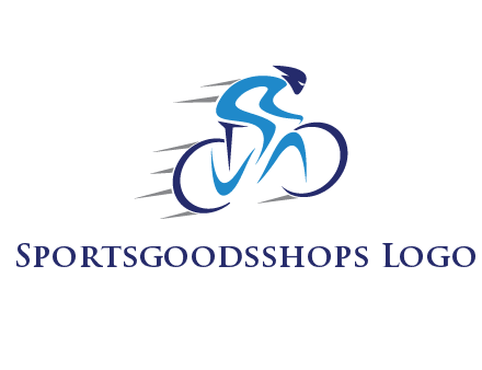 figure cycling for sports logo