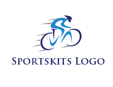 figure cycling for sports logo