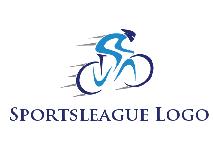 figure cycling for sports logo