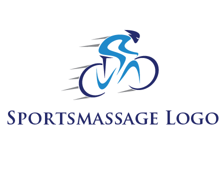 figure cycling for sports logo