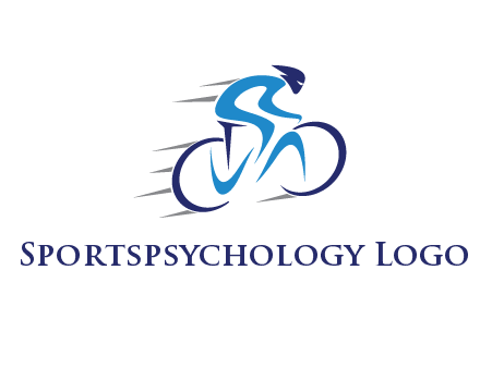 figure cycling for sports logo