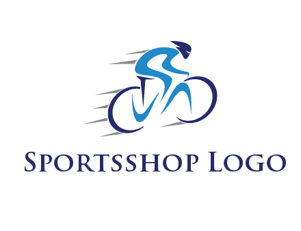 figure cycling for sports logo