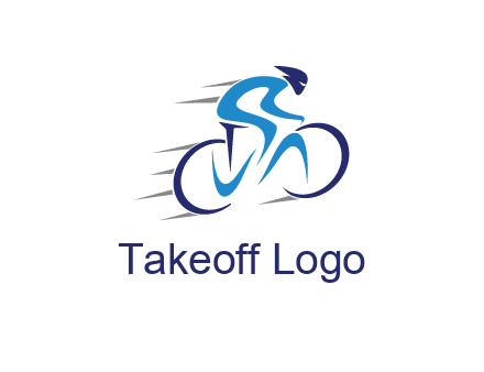 figure cycling for sports logo