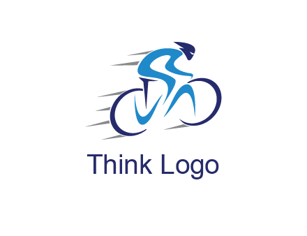 figure cycling for sports logo