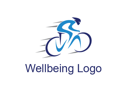 figure cycling for sports logo