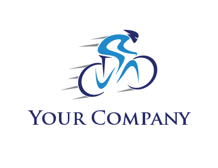 figure cycling for sports logo