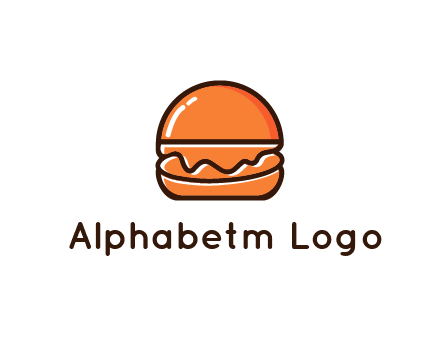 burger icon for fast food logo