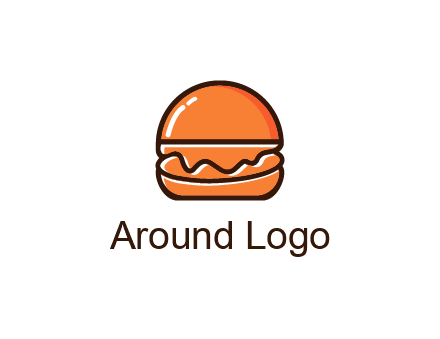 burger icon for fast food logo