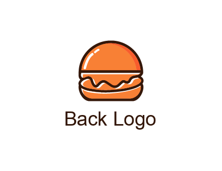 burger icon for fast food logo