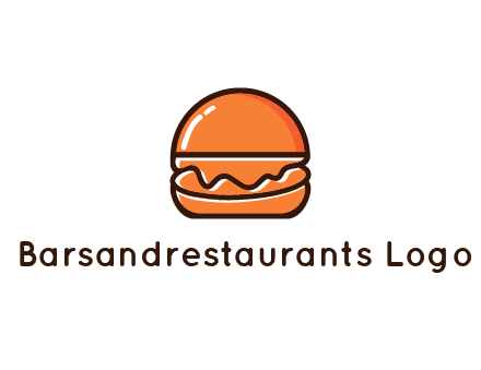burger icon for fast food logo