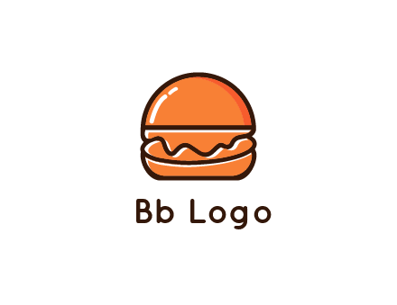 burger icon for fast food logo