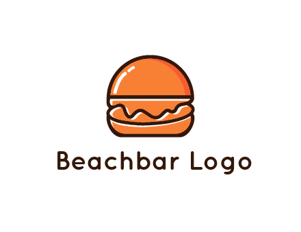burger icon for fast food logo