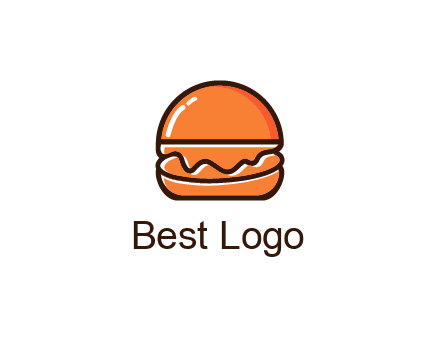 burger icon for fast food logo