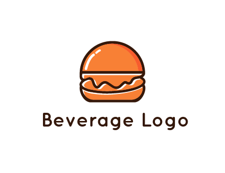 burger icon for fast food logo