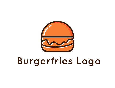burger icon for fast food logo