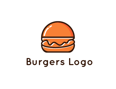 burger icon for fast food logo