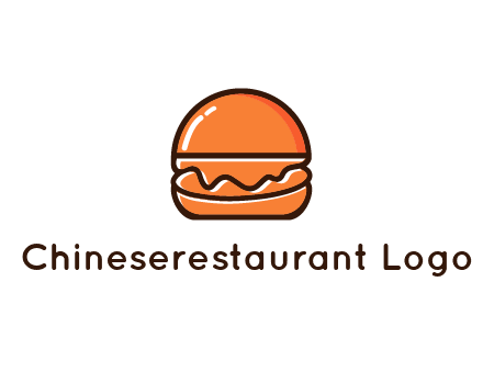 burger icon for fast food logo