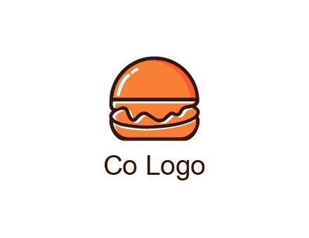 burger icon for fast food logo
