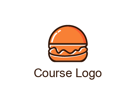 burger icon for fast food logo