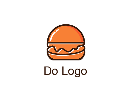burger icon for fast food logo