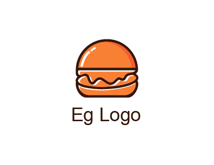 burger icon for fast food logo
