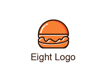 burger icon for fast food logo