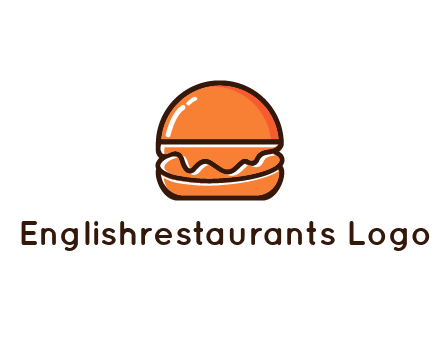 burger icon for fast food logo
