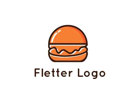 burger icon for fast food logo