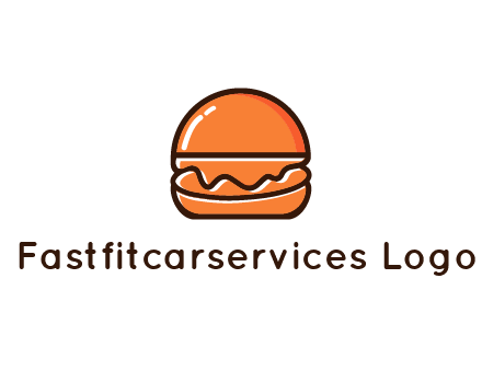 burger icon for fast food logo