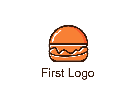 burger icon for fast food logo