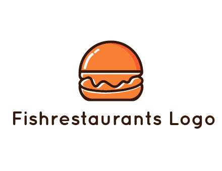burger icon for fast food logo