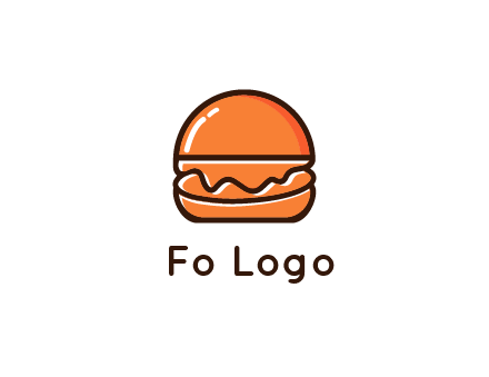 burger icon for fast food logo