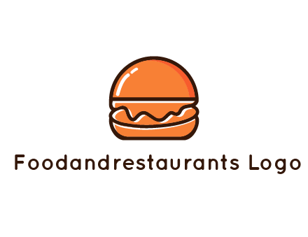 burger icon for fast food logo