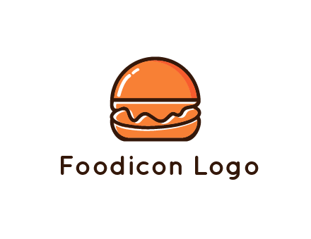 burger icon for fast food logo