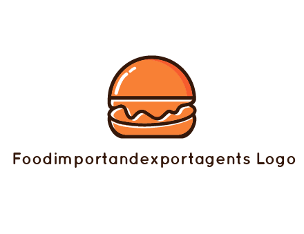 burger icon for fast food logo