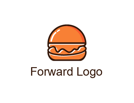 burger icon for fast food logo