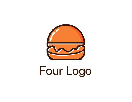 burger icon for fast food logo